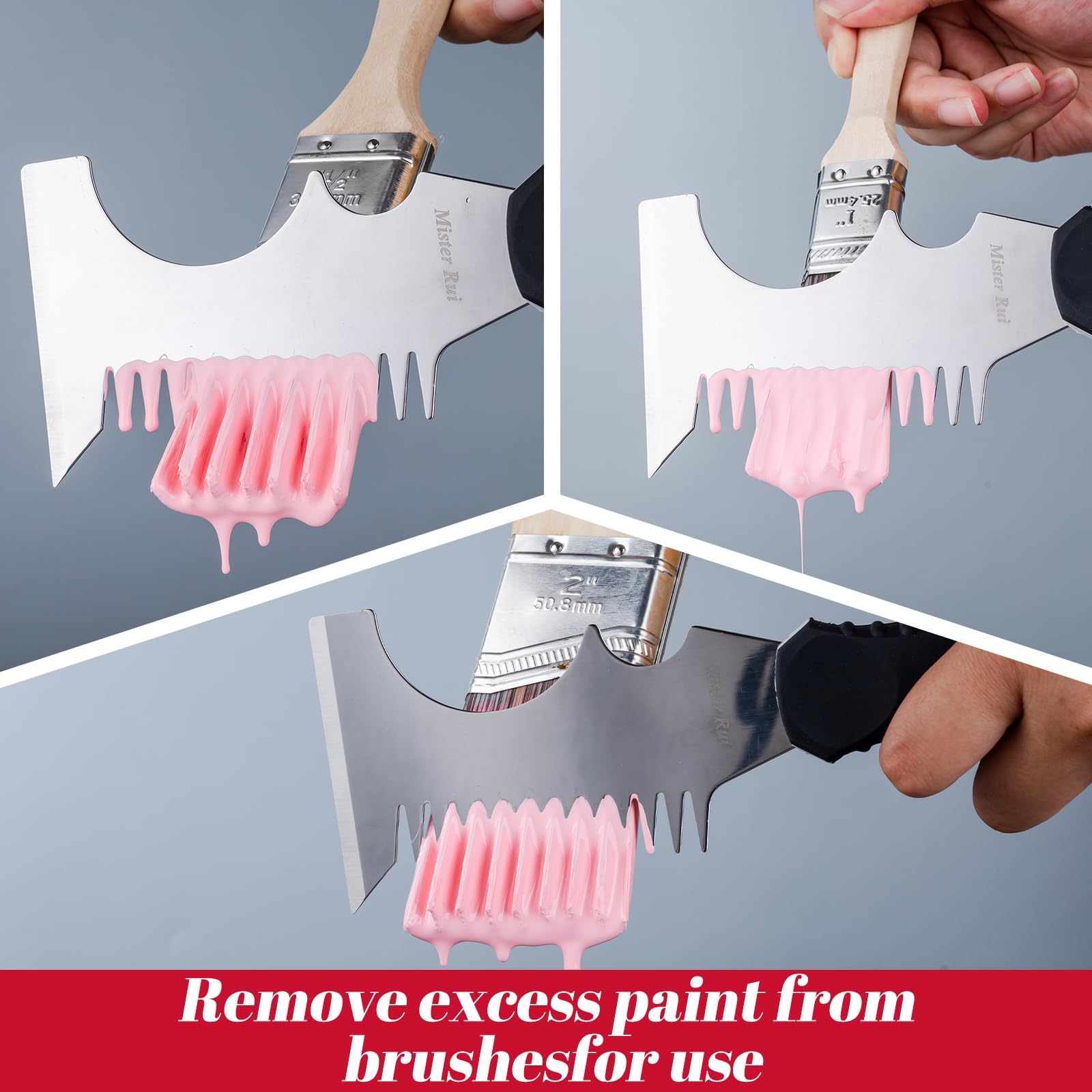 Mister Rui 5-in-1 Paint Brush & Roller Cleaning Tool