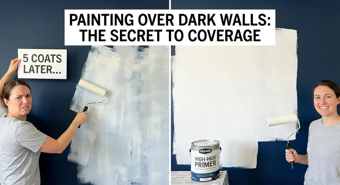 Painting Over Dark Walls: How to Cover Navy, Black or Red Without 5 Coats