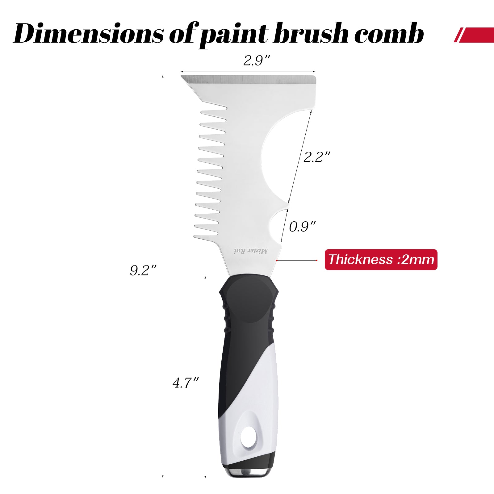 Mister Rui 5-in-1 Paint Brush & Roller Cleaning Tool