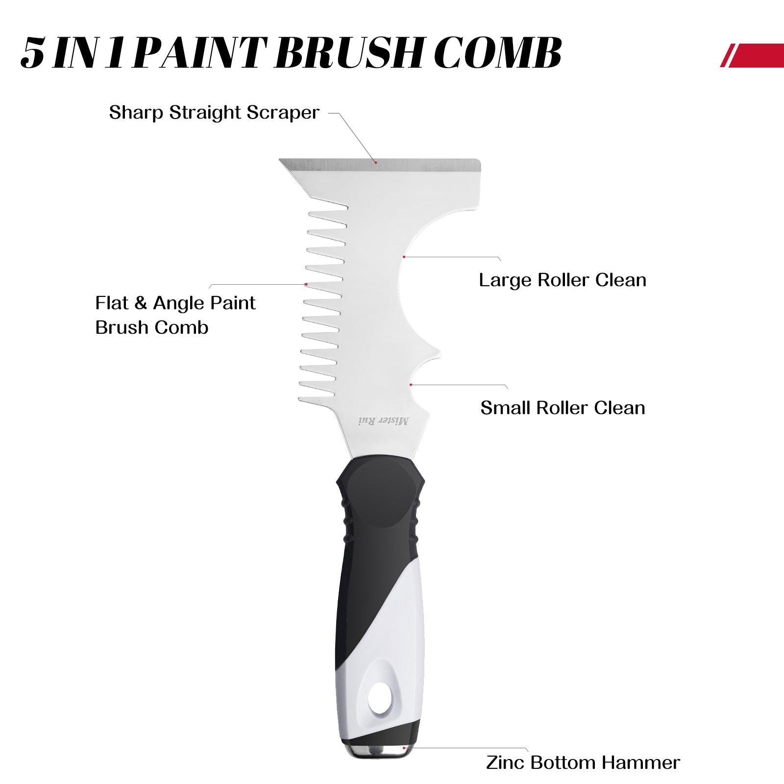 Mister Rui 5-in-1 Paint Brush & Roller Cleaning Tool