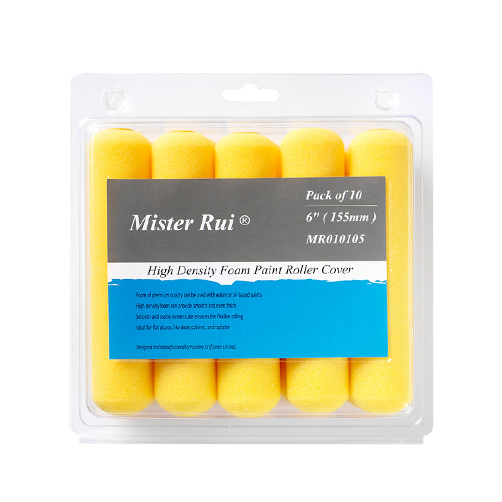 6" Medium Density Foam Paint Roller Cover