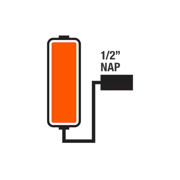 1/2" (12mm)Nap