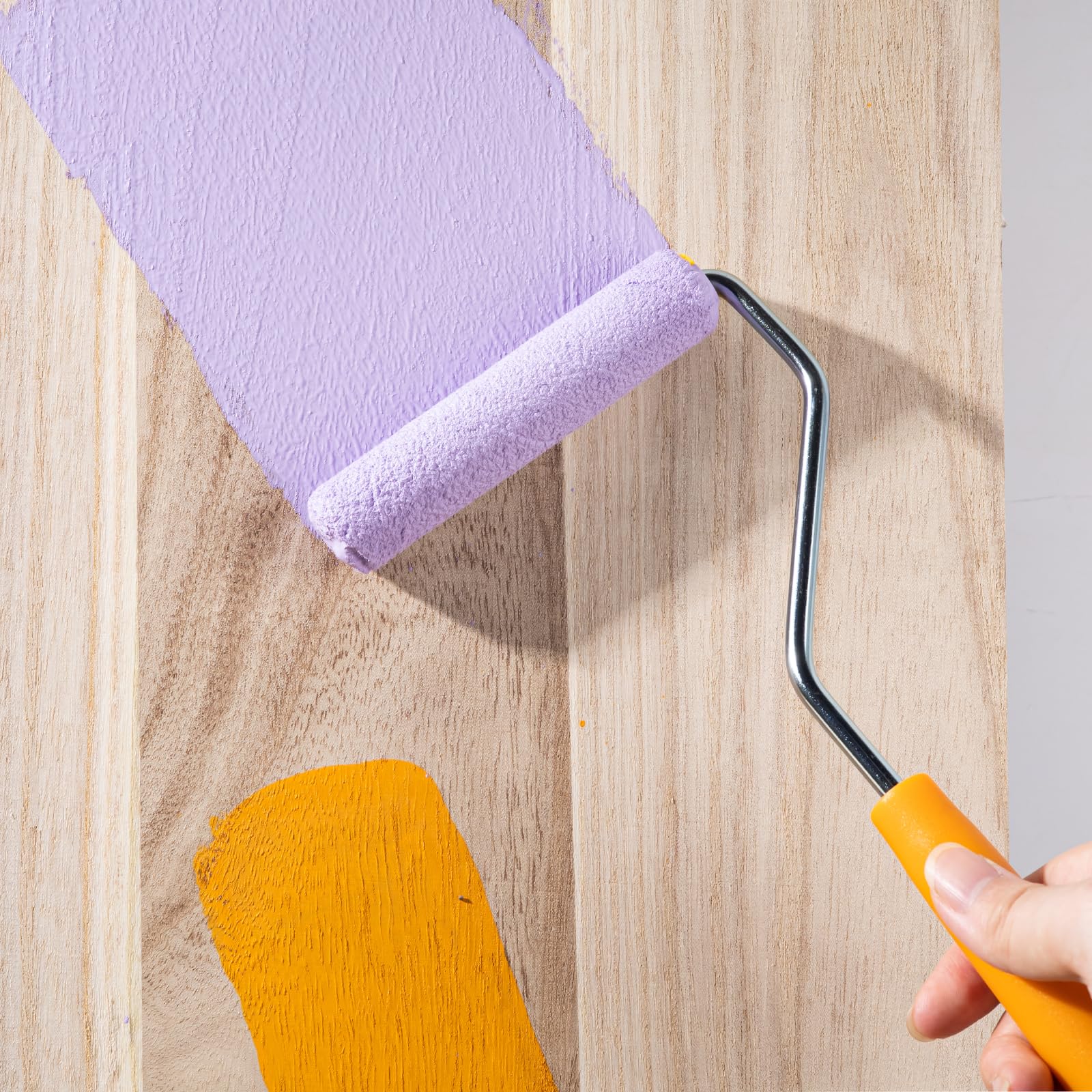 Mister Rui 4 Inch 4mm-Short-Nap Wool Blend Paint Roller