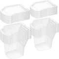 Mister Rui 24Pcs Paint Bucket Liners with Lids, 12 Liners & 12 Lids