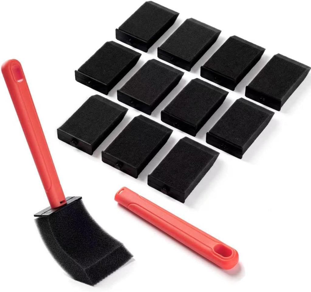 Mister Rui 1.5 Inch Replaceable Foam Paint Brush Set