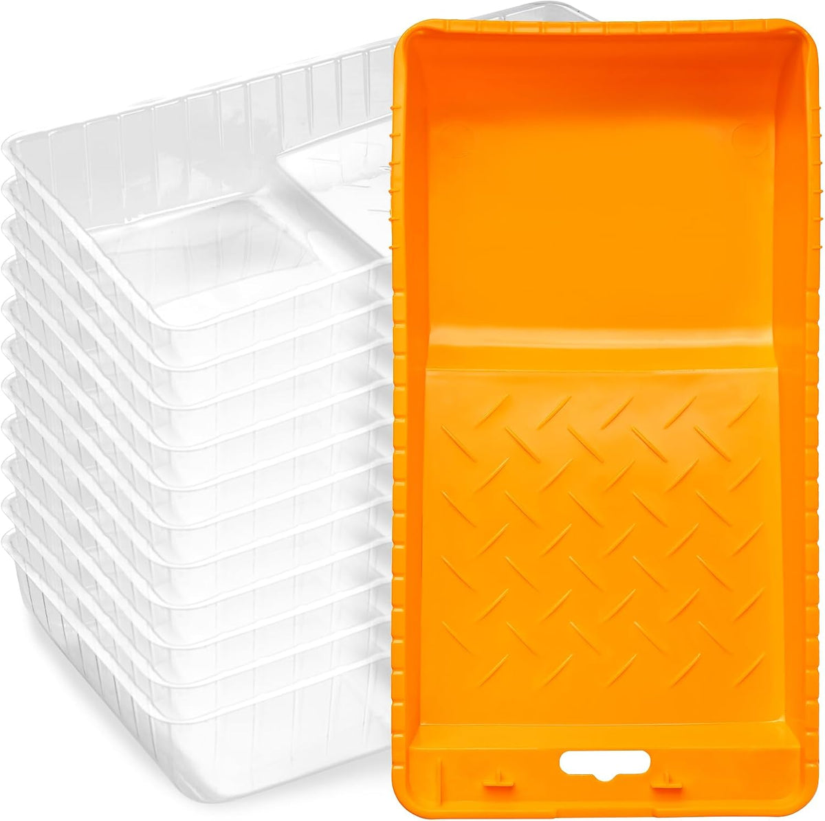 Mister Rui 4 Inch Paint Tray and Liners, Small Paint Pan with Liners