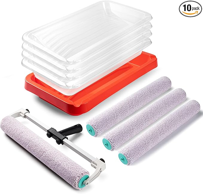 11 Piece 18 Inch Paint Roller Kit with Extension Pole