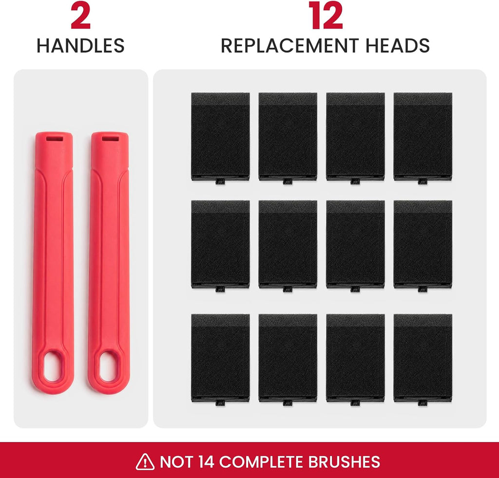 Mister Rui 1.5 Inch Replaceable Foam Paint Brush Set