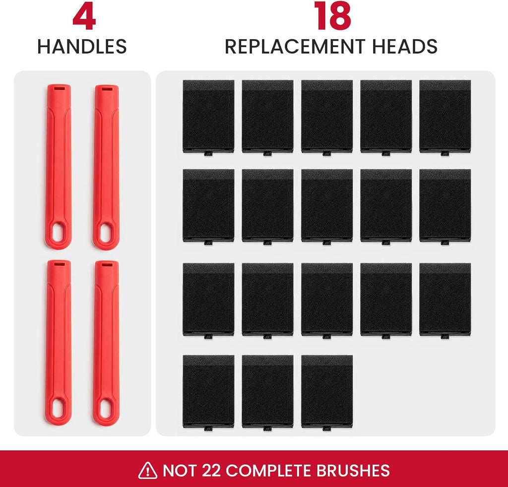 Mister Rui 1.5 Inch Replaceable Foam Paint Brush Set