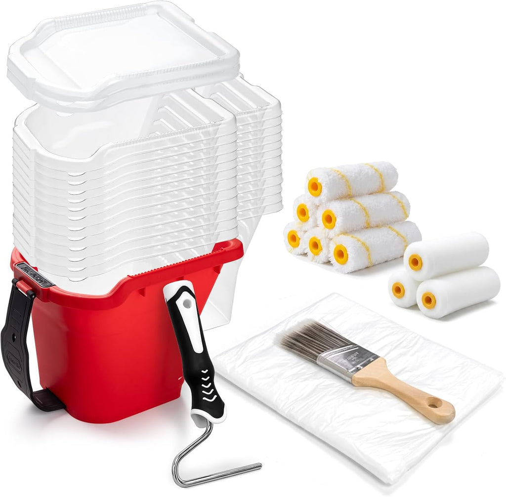 Mister Rui Paint Bucket Kit Magnetic Holder 27 Pcs