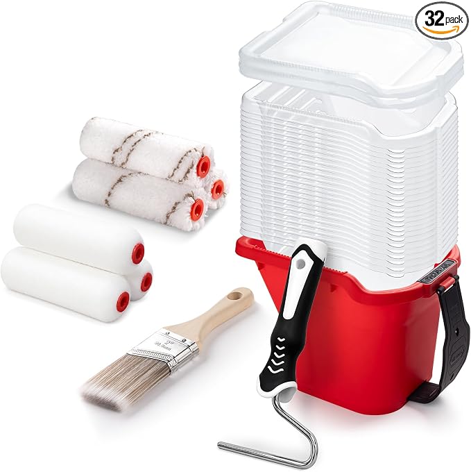 Mister Rui Magnetic Paint Bucket Set with 12 / 24 Disposable Liners
