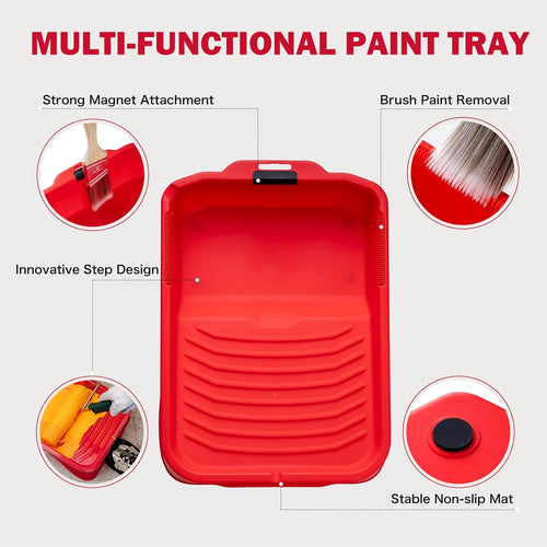 Mister Rui 20-Piece 4&9 Inch Microfiber Paint Roller Kit