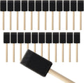 Mister Rui 1.5" Sponge Brushes 24 Pk – Bulk Foam Applicators for Classrooms