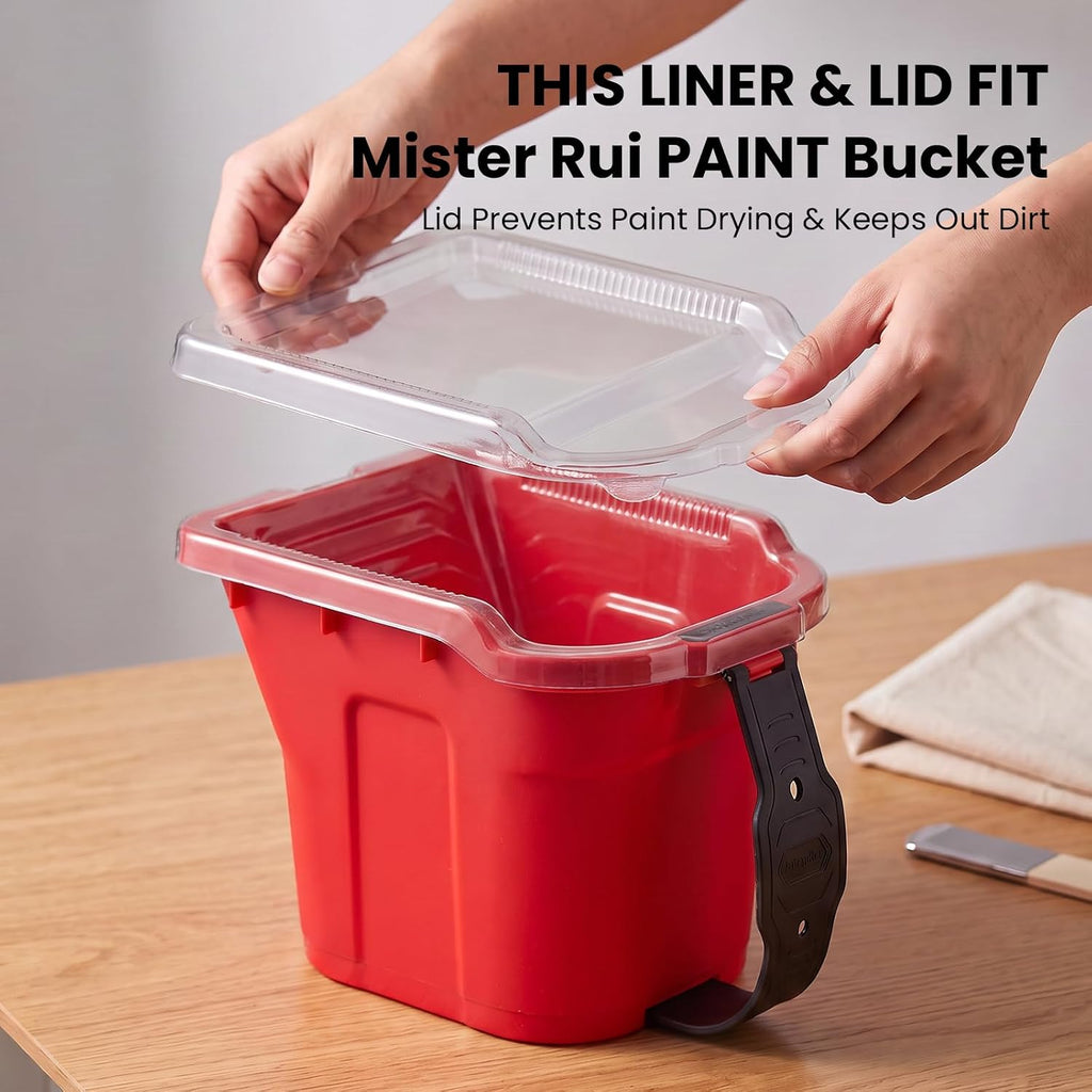 Mister Rui 14 PCS Paint Bucket Liners Kit with Lid Paint Pail Liners