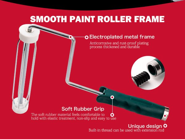 9 inch 5 - Wire Cage Paint Roller Frame - MisterRui