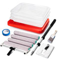 Mister Rui 18 Inch Paint Roller Kit with Heavy-Duty Tray 3 Liners