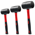 3 Pack Rubber Mallet Set (24/16/8 oz)