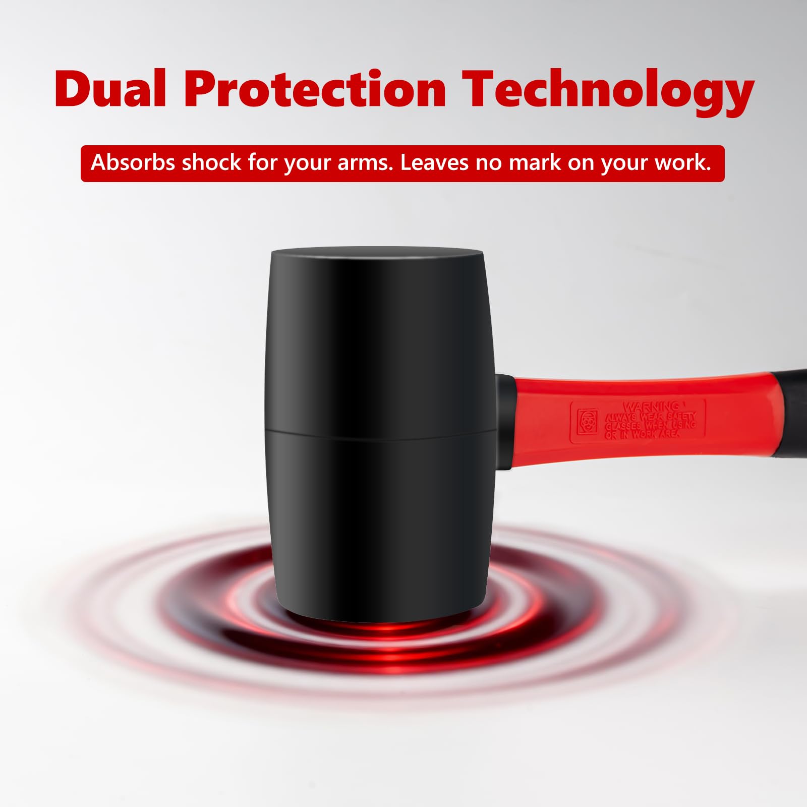 3 Pack Rubber Mallet Set (24/16/8 oz)