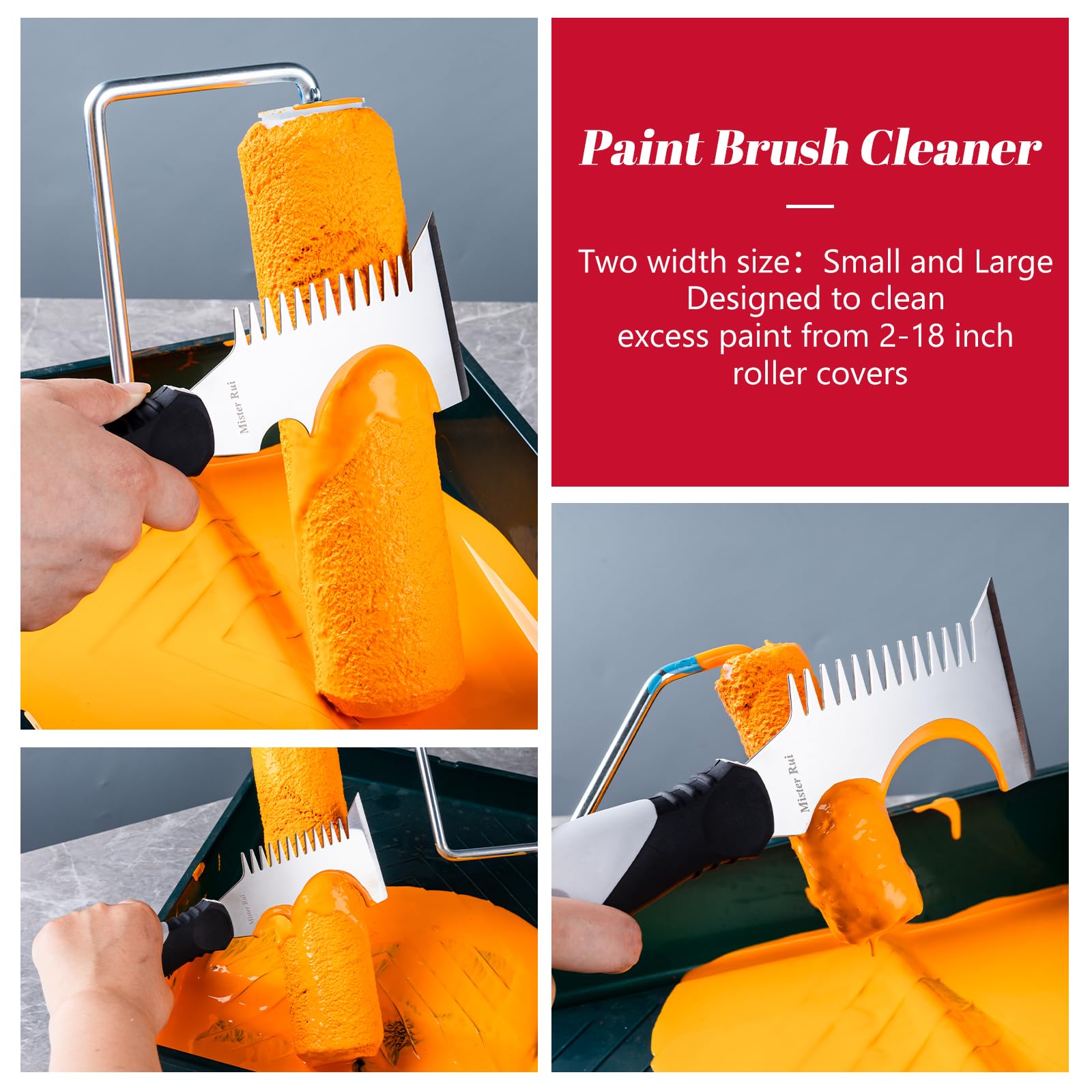 Mister Rui 5-in-1 Paint Brush & Roller Cleaning Tool