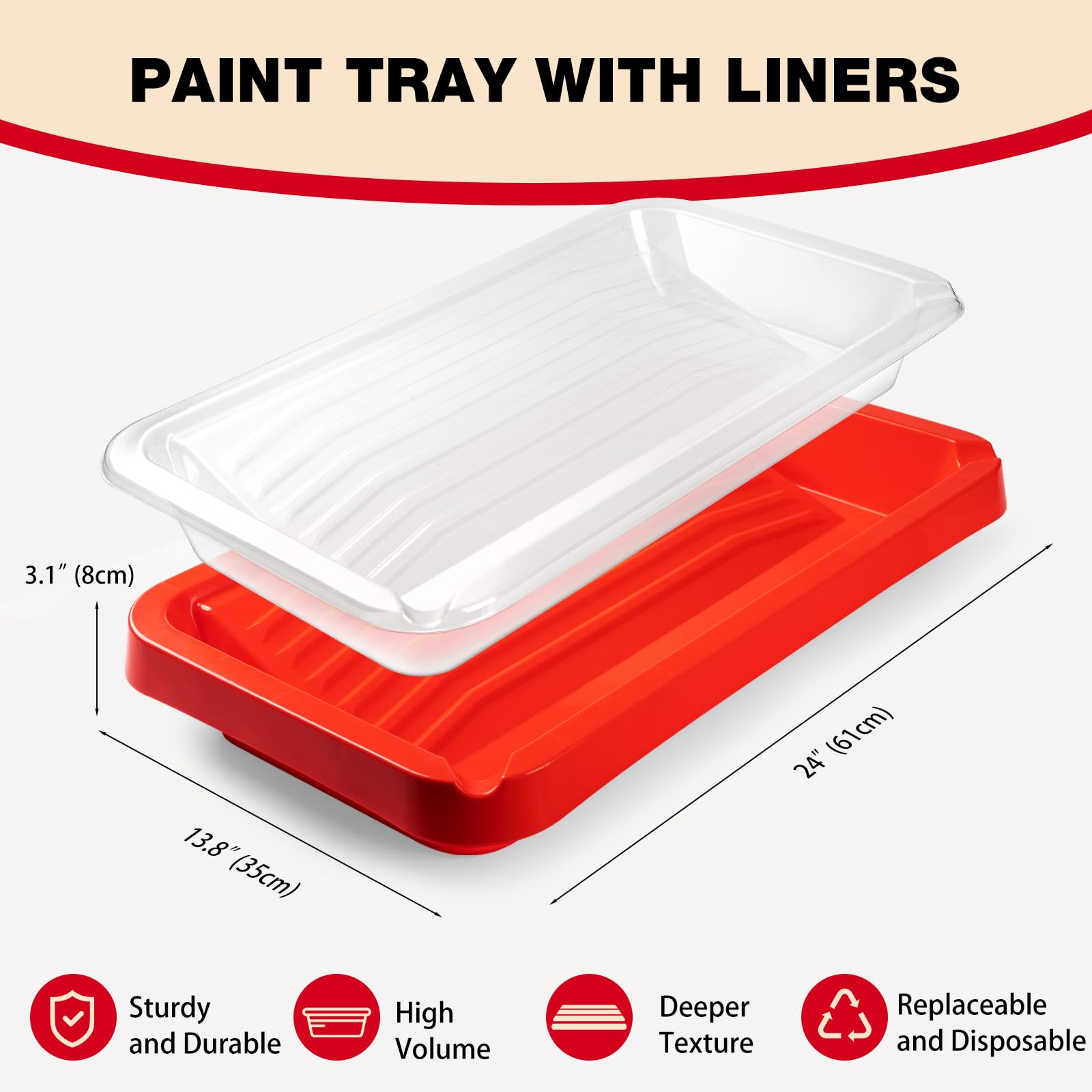 11 Piece 18 Inch Paint Roller Kit with Extension Pole