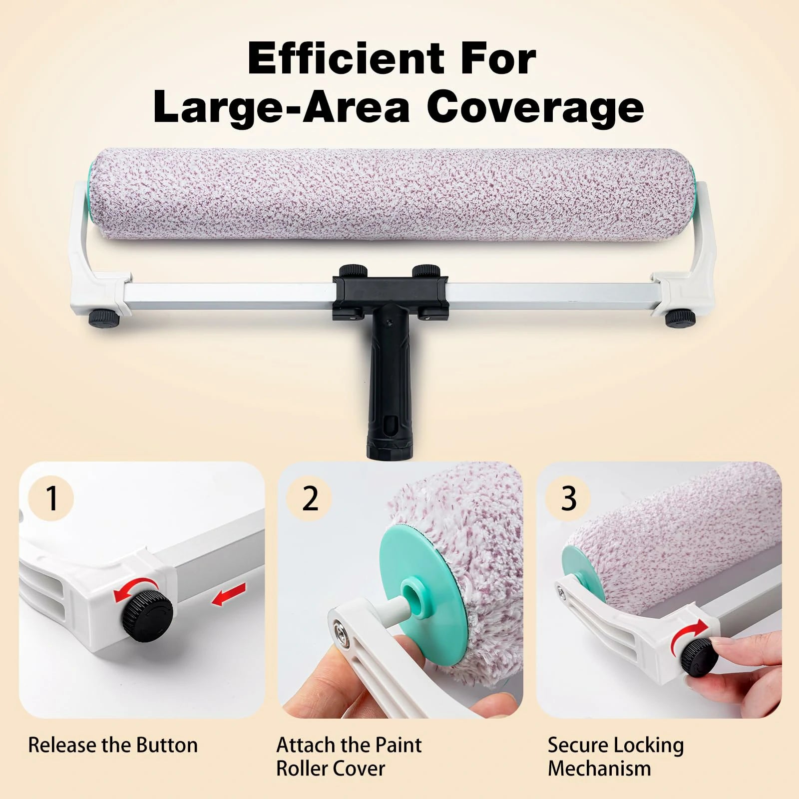 11 Piece 18 Inch Paint Roller Kit with Extension Pole