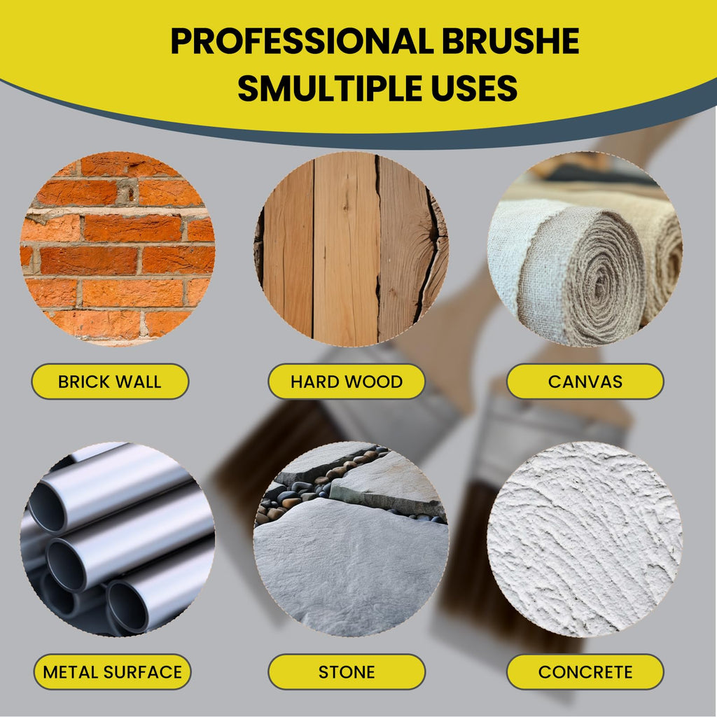 Mister Rui 2.5 Inch Angled Paint Brush Main-06 This 2.5-inch paint brush is suitable for 6 material surfaces