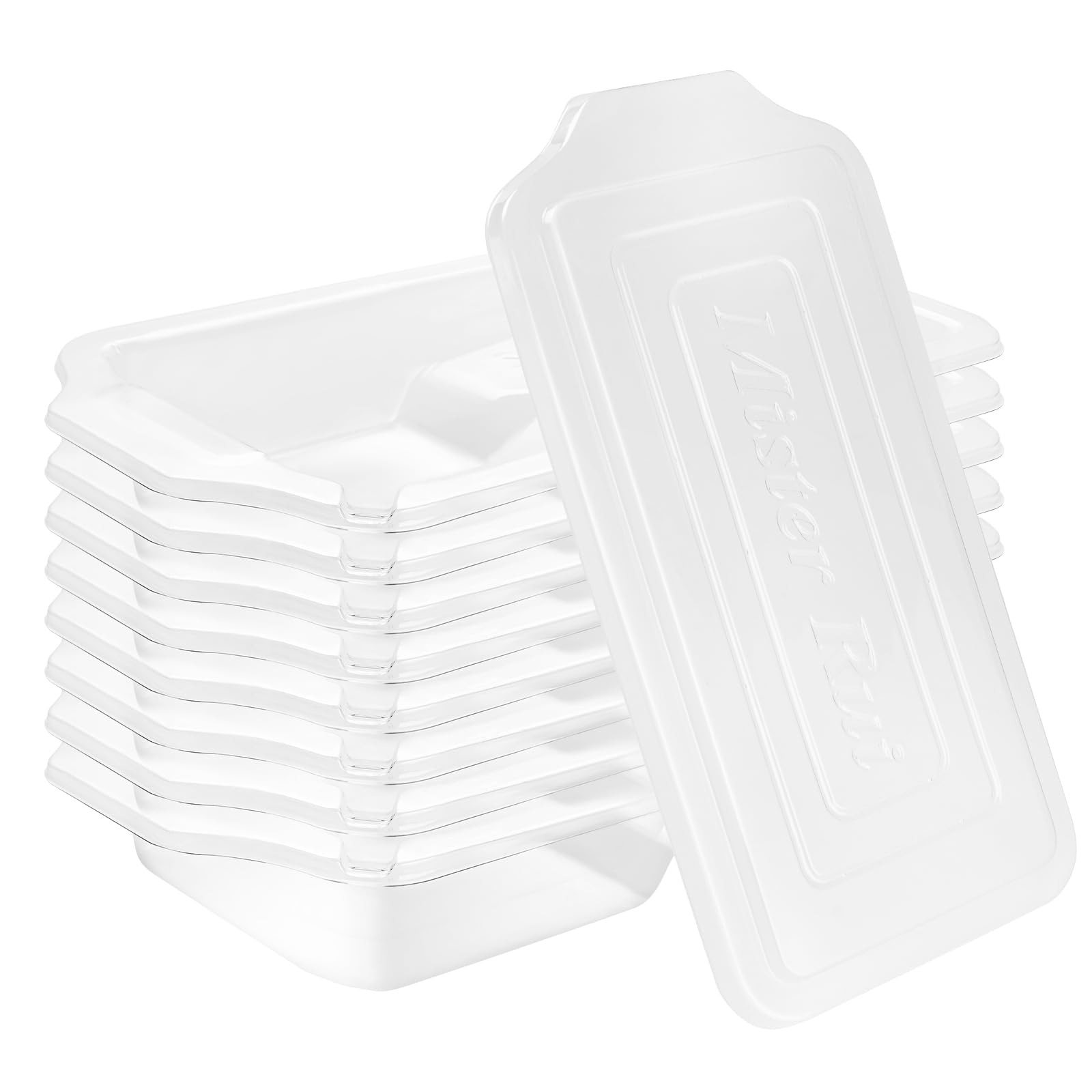 Mister Rui 4 Inch Paint Tray Liners 8-Pack with Lid-Fits Mister Rui Red Trays