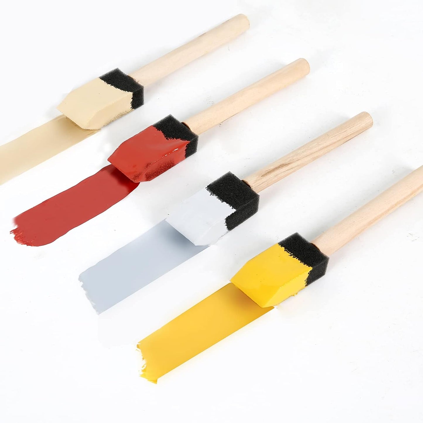 Mister Rui® 1 Inch Foam Paint Brushes - 12 Pieces - MisterRui