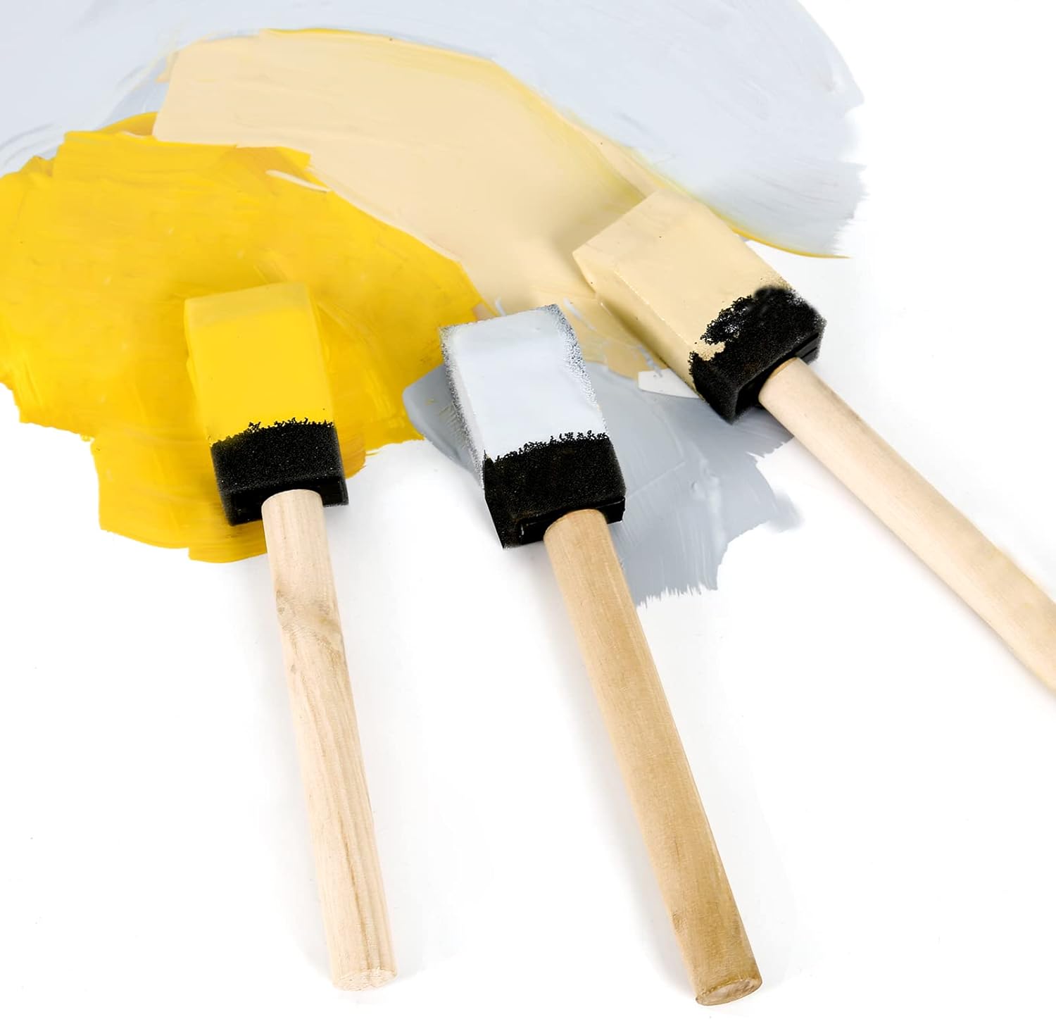 Sponge Brushes For Painting Mister Rui Poly Foam Paint Brushes, 12