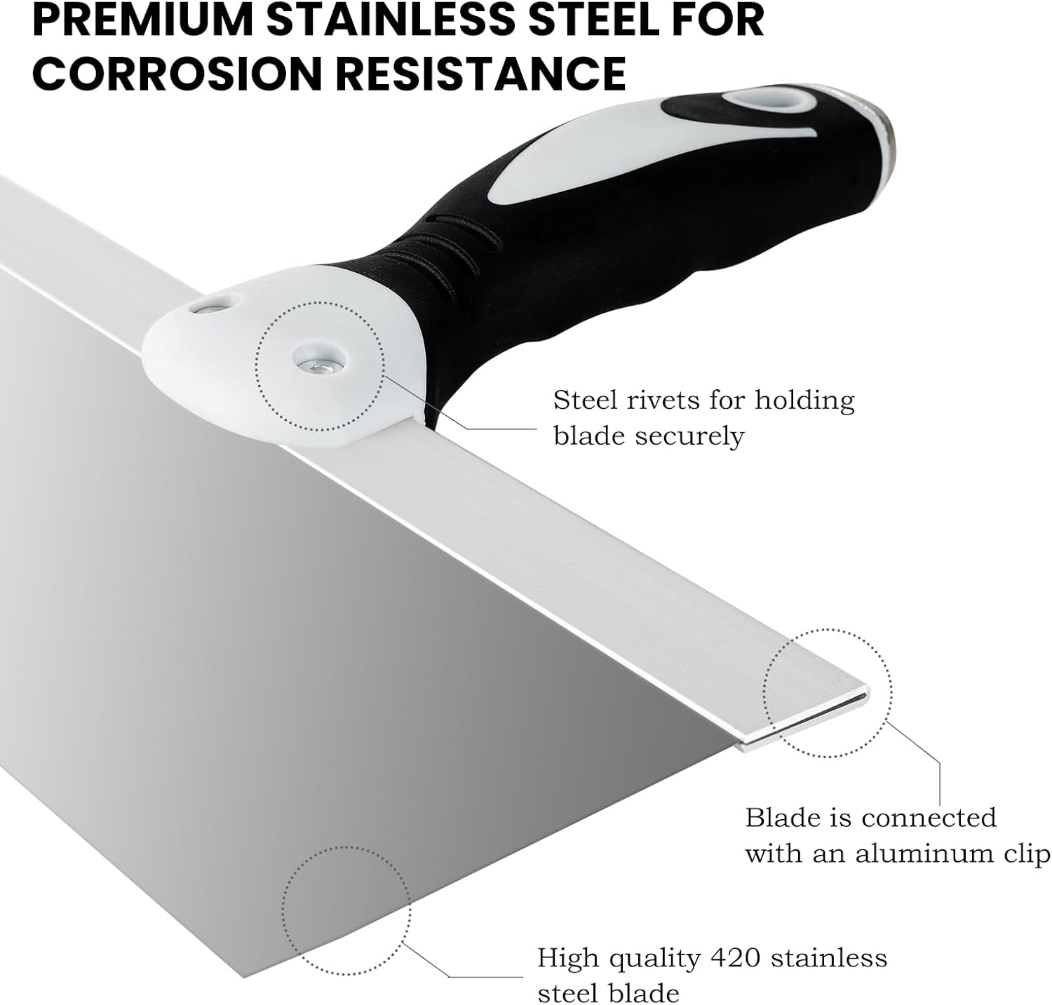 Mister Rui® 10" Drywall Stainless Steel Taping Knife - MisterRui