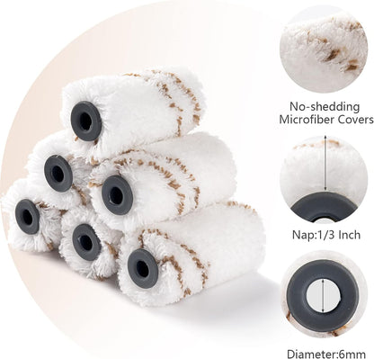 Mister Rui® 2 Inch Microfiber Paint Roller Kit - 8 Pieces - MisterRui