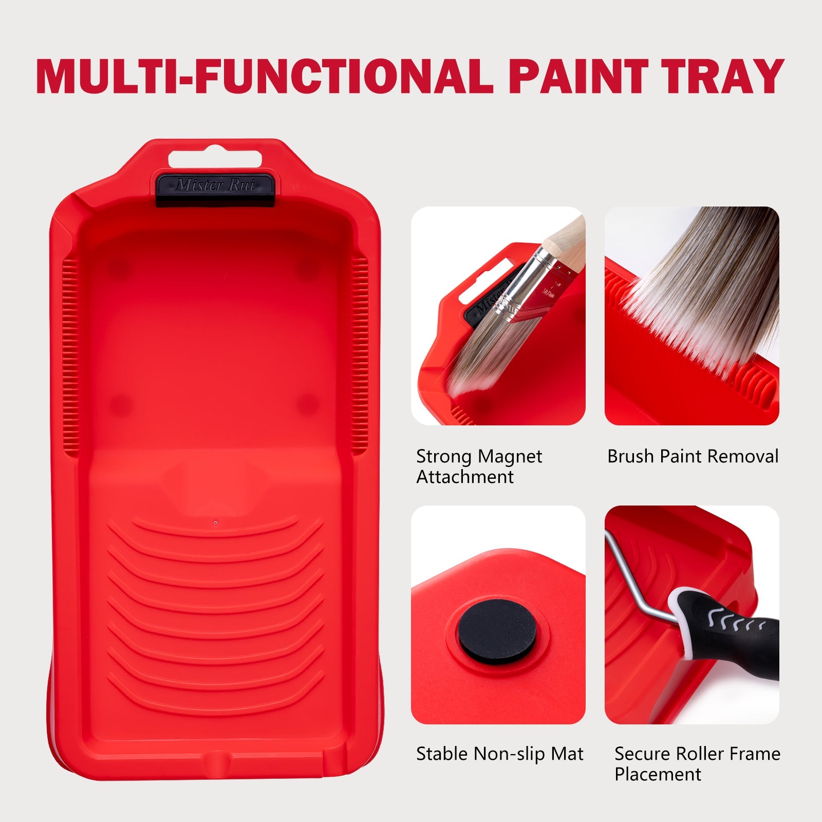 Mister Rui® 4" Paint Tray with 20 Liners - MisterRui