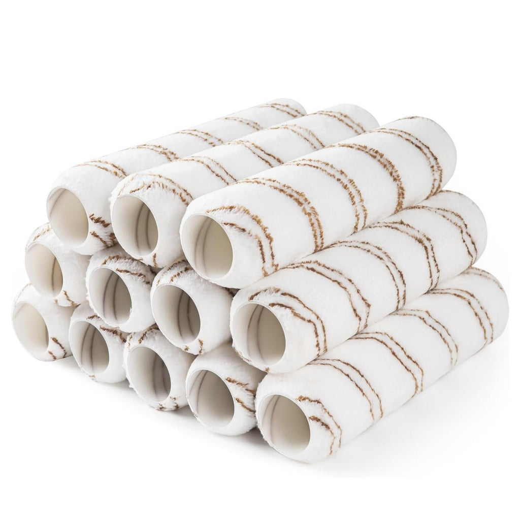 Mister Rui® 9 Inch Microfiber Paint Rollers (3/8" Nap) - 12 Pack - MisterRui