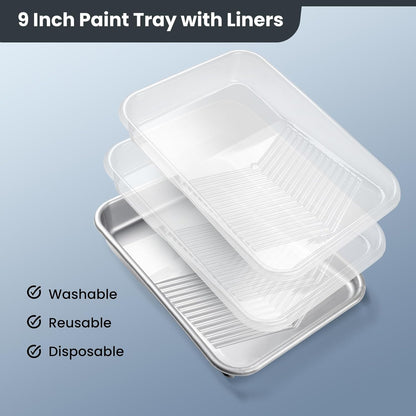 Mister Rui® 9 Inch Paint Tray Liners - 20 pieces - MisterRui